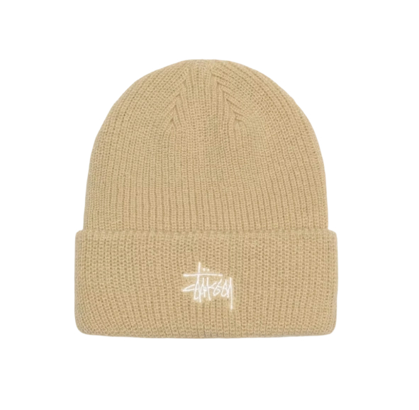 Stussy Cuff Stock Beanie Beach Sand OKLU20261241