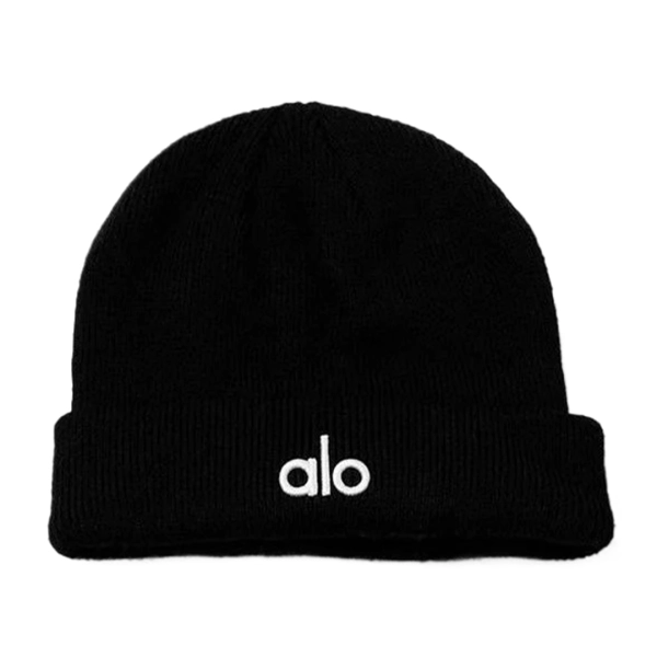 Alo Yoga White Logo White Notable Beanie OKLU20261255