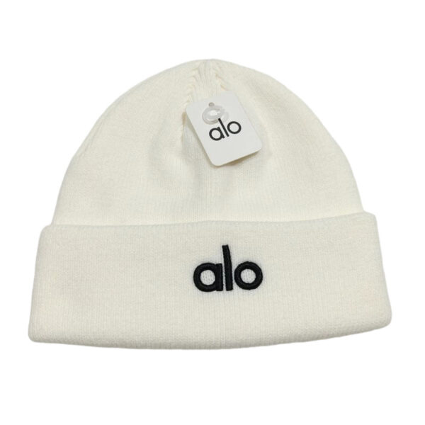 Alo Yoga Beanie White Black Embroidery OKLU20261261