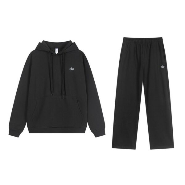 Alo yoga Accolade Hoodie Sportswear Set Dark Gray OKLU20261314