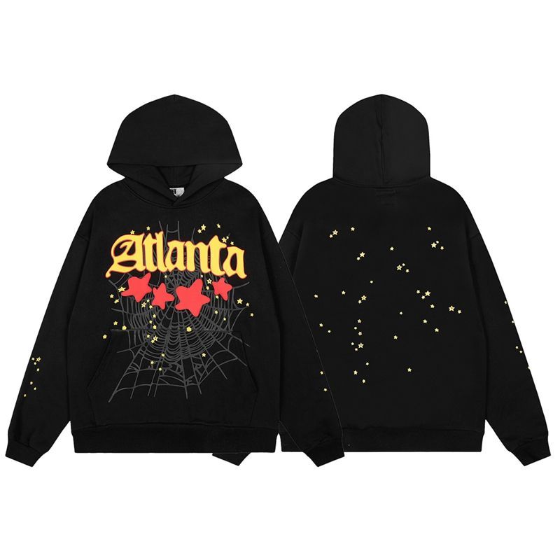 Sp5der Atlanta Hoodie & Sweatpant Set Black OKLU20261331