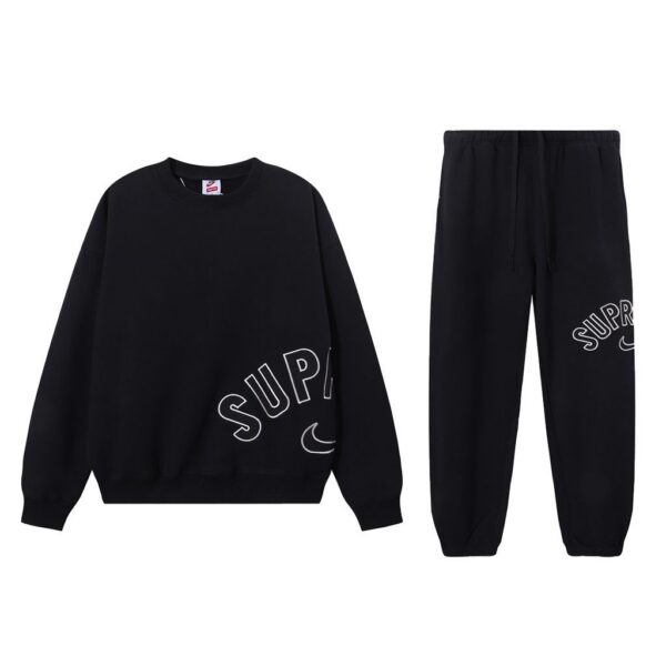 Supreme Sweatshirt & Sweatpant Set Black OKLU20261332