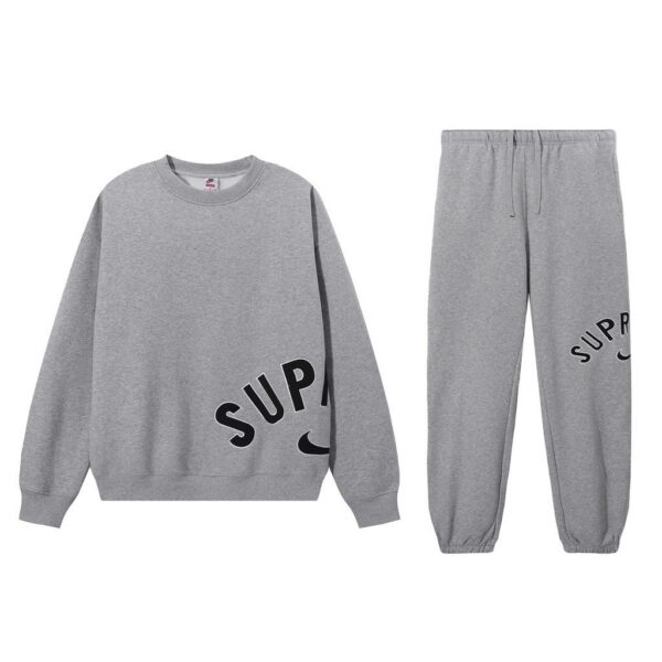 Supreme Sweatshirt & Sweatpant Set Grey OKLU20261333