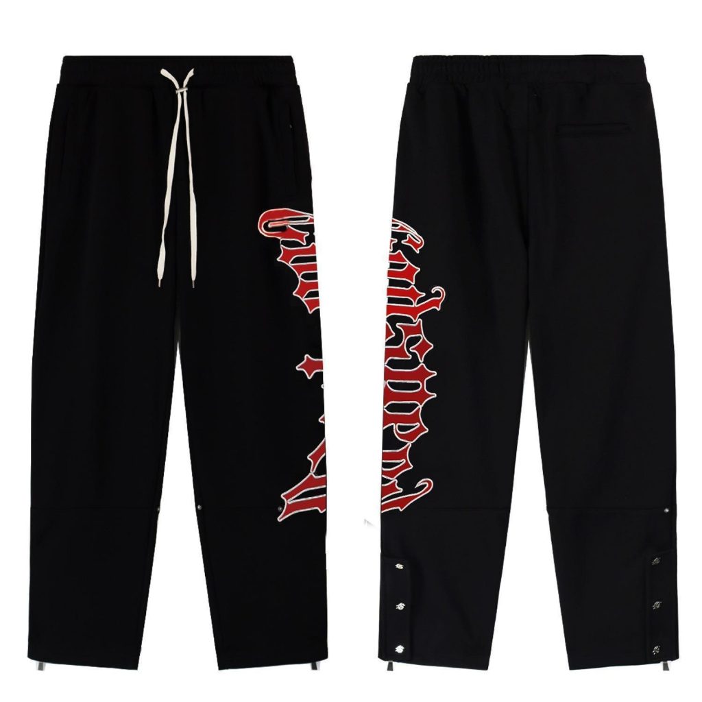 Godspeed OG Logo Black Sweatsuit Red Letter Print OKLU20261345