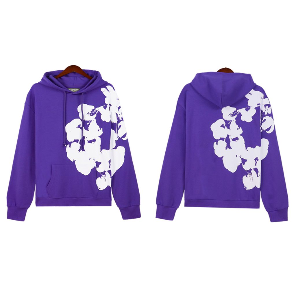 Denim Tears Big Cotton Wreath Hoodie & Sweatpant Set Purple OKLU20261354
