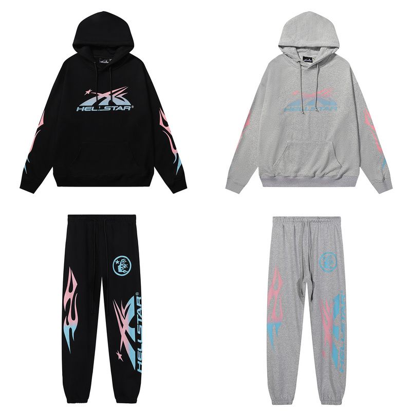 Hellsatr Pink-Blue Colorful Tracksuit Black/Gray OKLU20261355