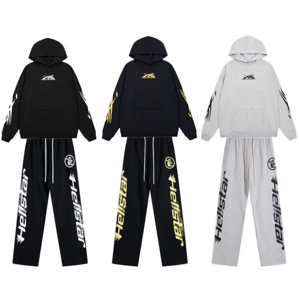 Hellsatr Tracksuit Black Yellow/Gray/Black White OKLU20261356