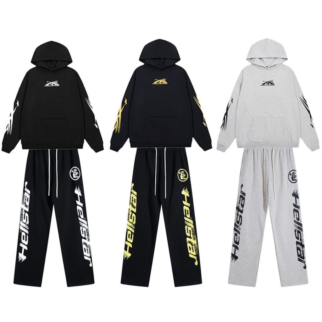 Hellsatr Tracksuit Black Yellow/Gray/Black White OKLU20261356