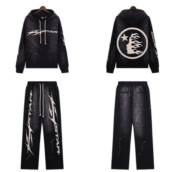 Hellstar Hstar Hoodie & Sweatpants Set Black OKLU20261368