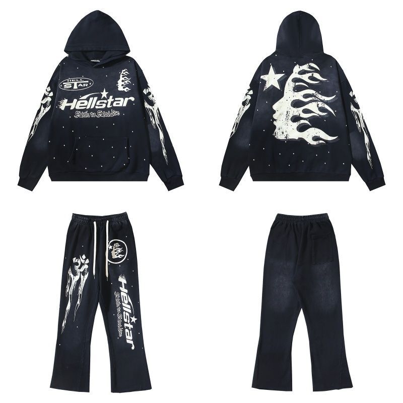 Hellstar Hoodie Tracksuit Black OKLU20261370