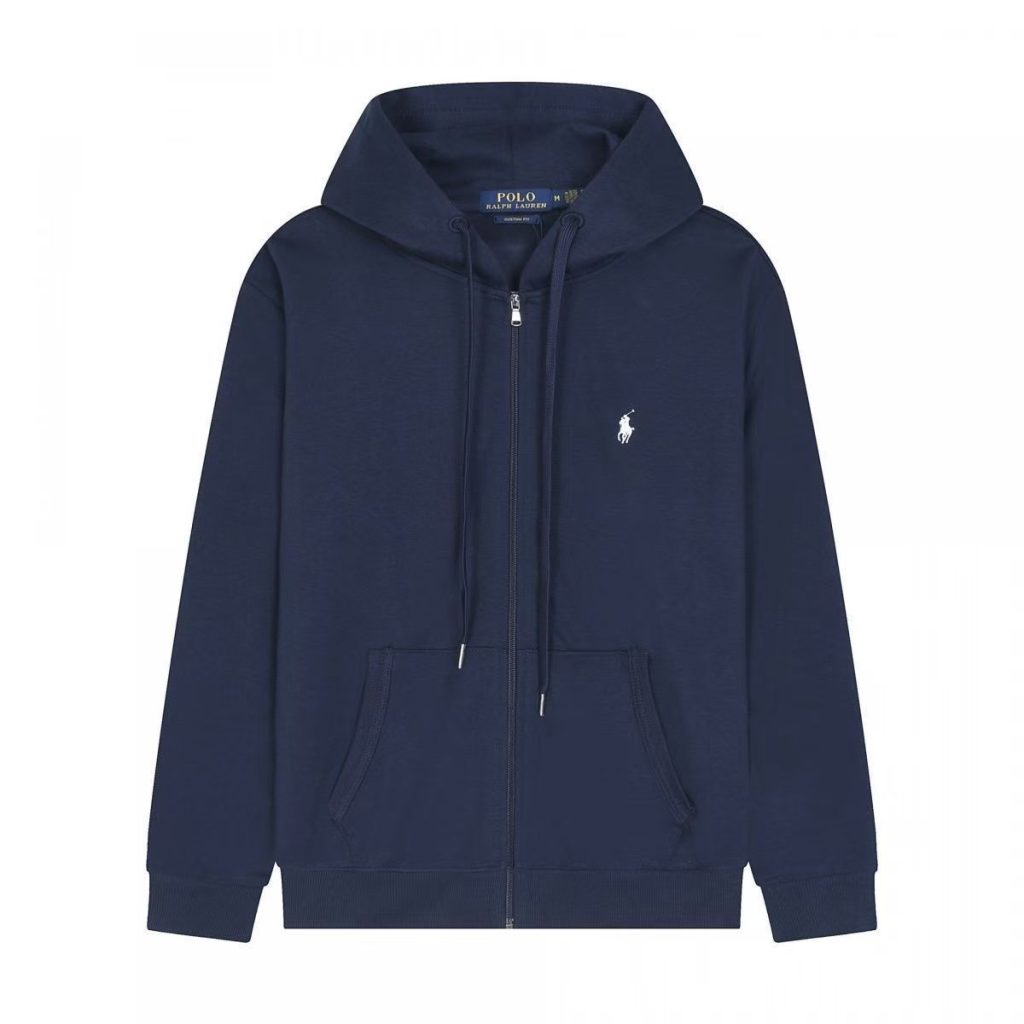 Polo Ralph Lauren Full Zip Hoodie Set navy blue white label OKLU20261376
