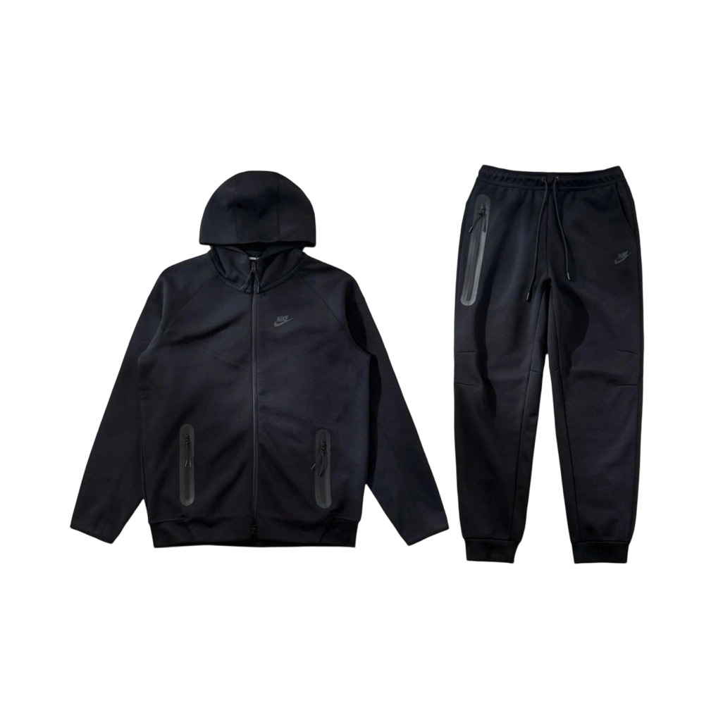Nike Sportswear Tech Fleece Full-Zip Hoodie & Joggers Set Dark Heather Black OKLU20261386