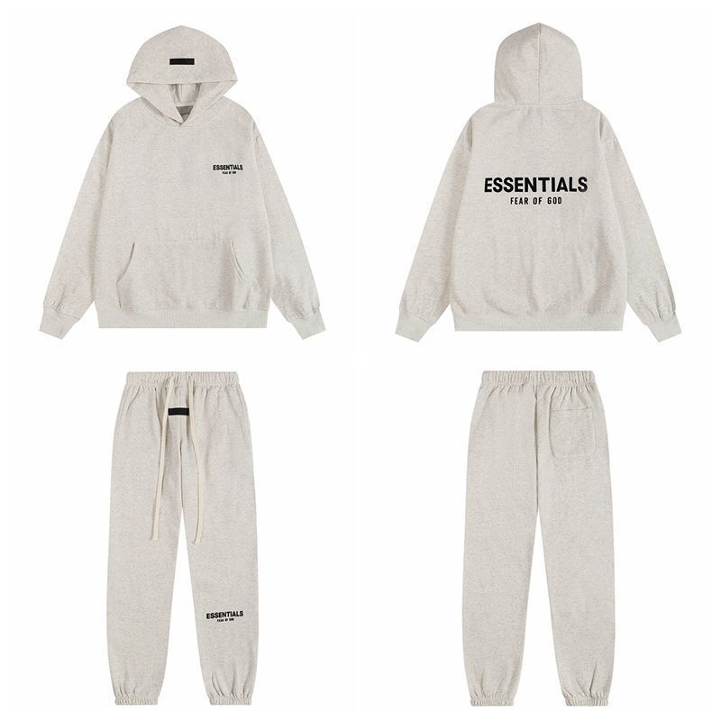 Fear of God Essentials Hoodie & Sweatpant Set Light Oatmeal OKLU20261404