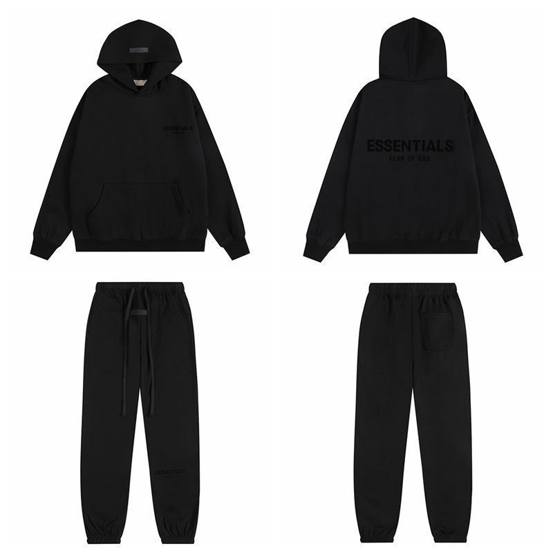 Fear of God Essentials Hoodie & Sweatpant Set (Black) OKLU20261405