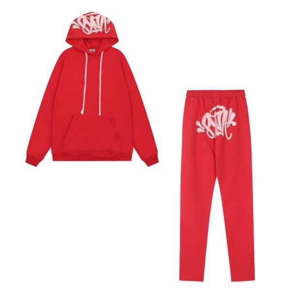 Syna World hooded sweatshirt set red OKLU20261408