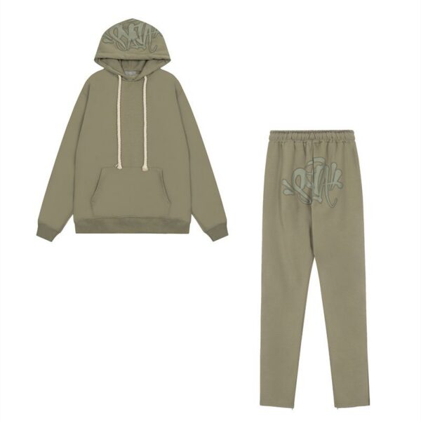 Syna World hooded sweatshirt set green OKLU20261409