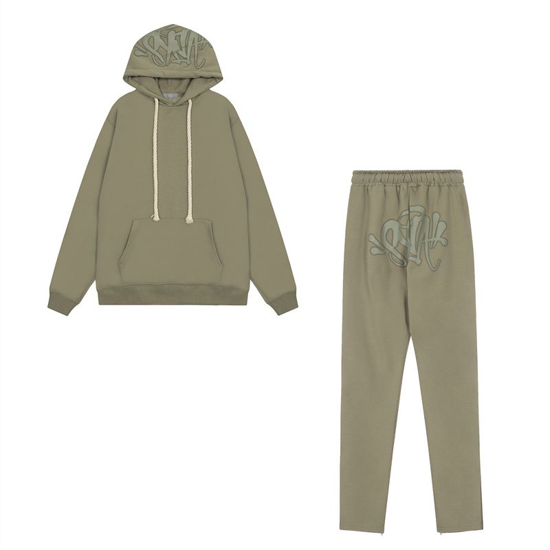 Syna World hooded sweatshirt set green OKLU20261409