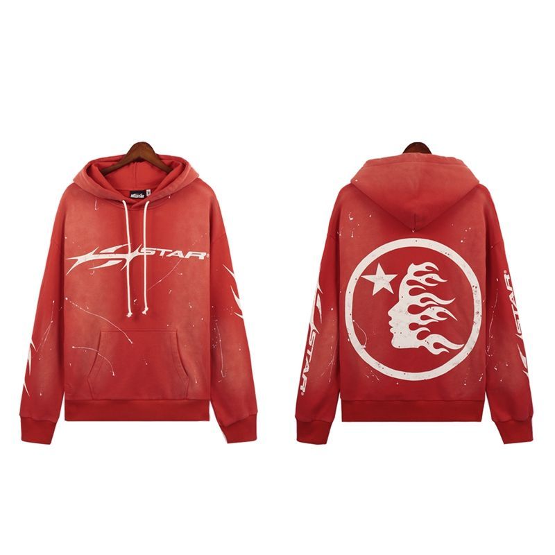 Hellstar Hstar Hoodie & Sweatpants Set Red OKLU20261416