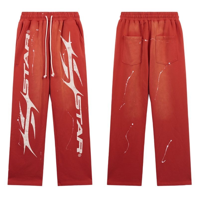 Hellstar Hstar Hoodie & Sweatpants Set Red OKLU20261416