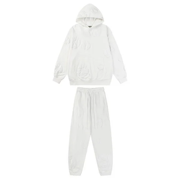 Denim Tears Hoodie & Sweatpant Sets Cotton Wreath Royal White OKLU20261419