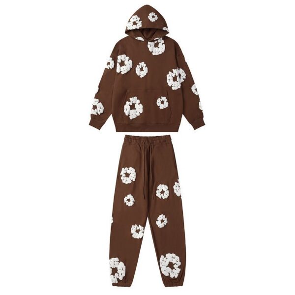 Denim Tears Hoodie & Sweatpant Sets Cotton Wreath Royal Brown OKLU20261434