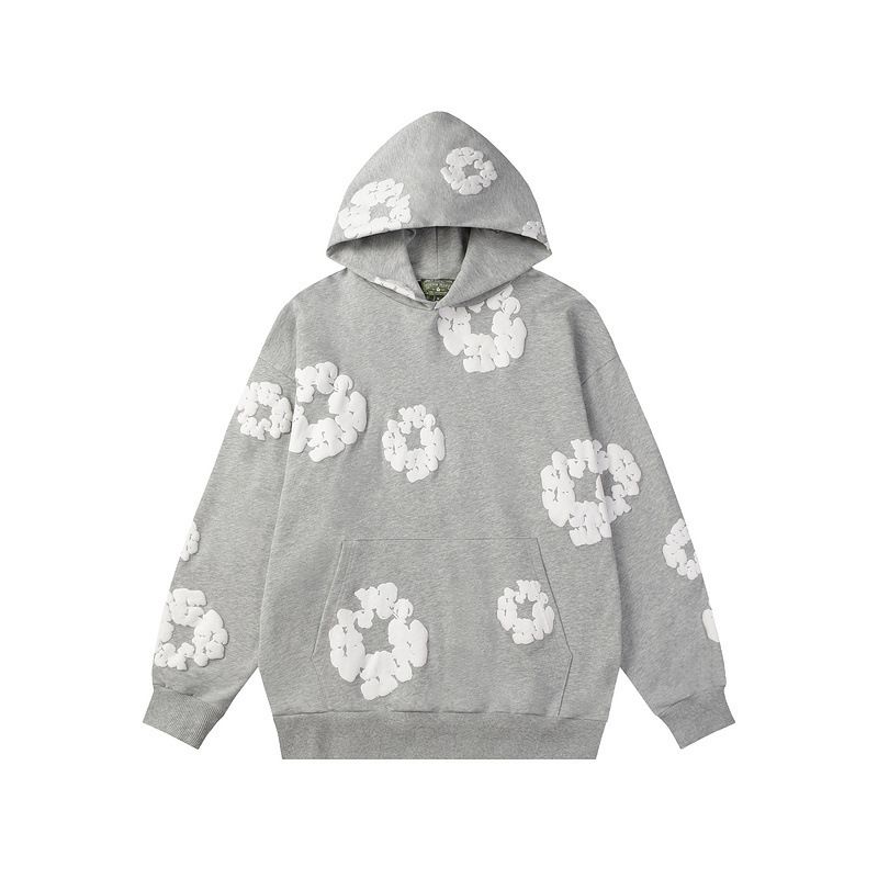 Denim Tears Hoodie & Sweatpant Sets Cotton Wreath Royal light gray OKLU20261435