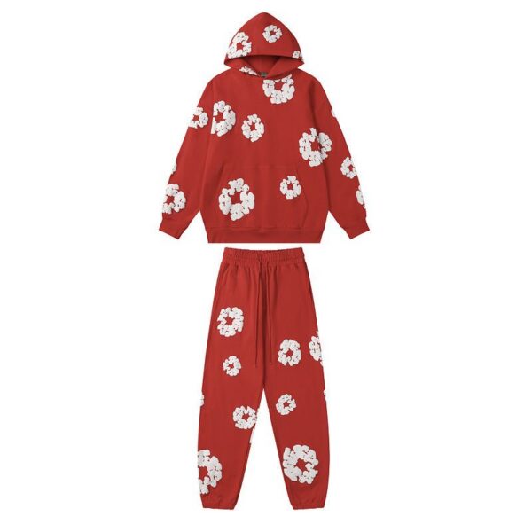 Denim Tears Hoodie & Sweatpant Sets Cotton Wreath Royal red OKLU20261437