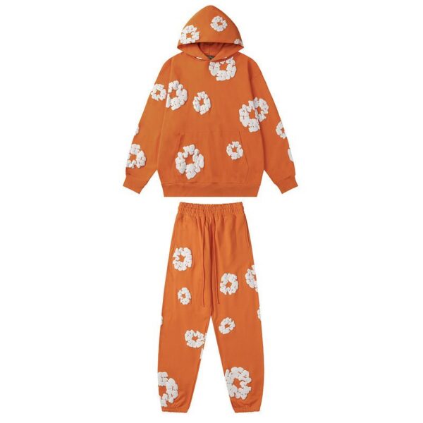 Denim Tears Hoodie & Sweatpant Sets Cotton Wreath Royal Orange OKLU20261438