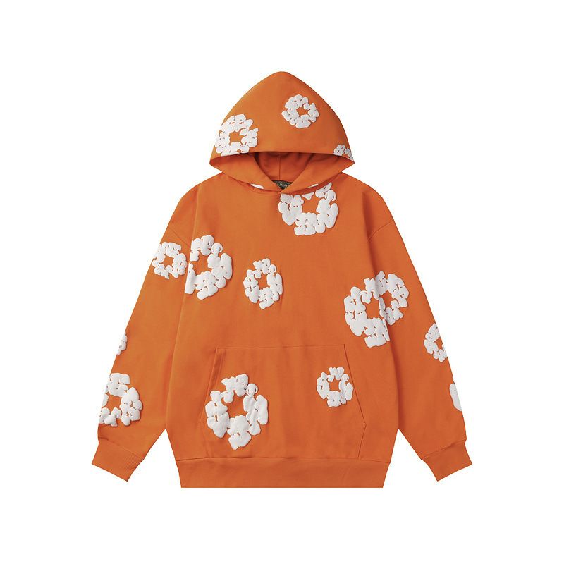 Denim Tears Hoodie & Sweatpant Sets Cotton Wreath Royal Orange OKLU20261438
