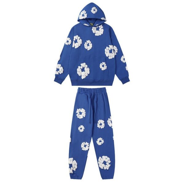 Denim Tears Hoodie & Sweatpant Sets Cotton Wreath Royal Dark Blue OKLU20261440