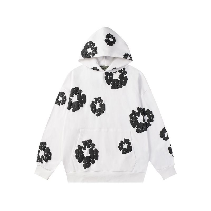 Denim Tears Hoodie & Sweatpant Sets Cotton Wreath Royal White and Black Flower OKLU20261442