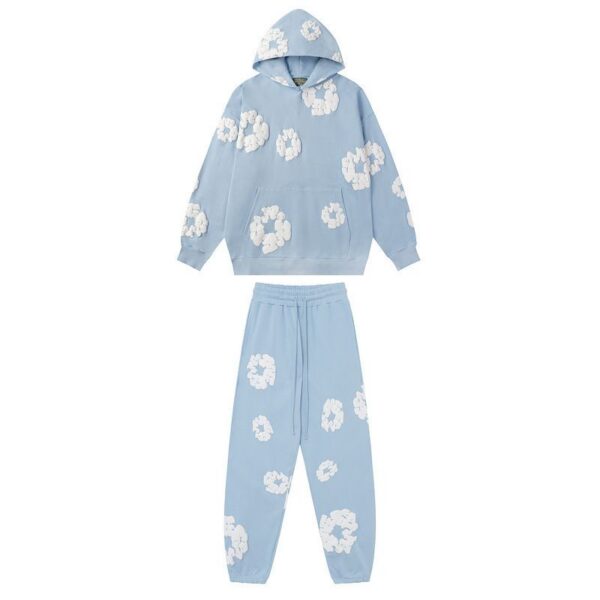 Denim Tears Hoodie & Sweatpant Sets Cotton Wreath Royal blue OKLU20261444