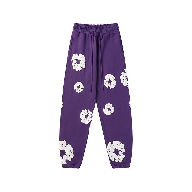 Denim Tears Hoodie & Sweatpant Sets Cotton Wreath Royal Purple OKLU20261445