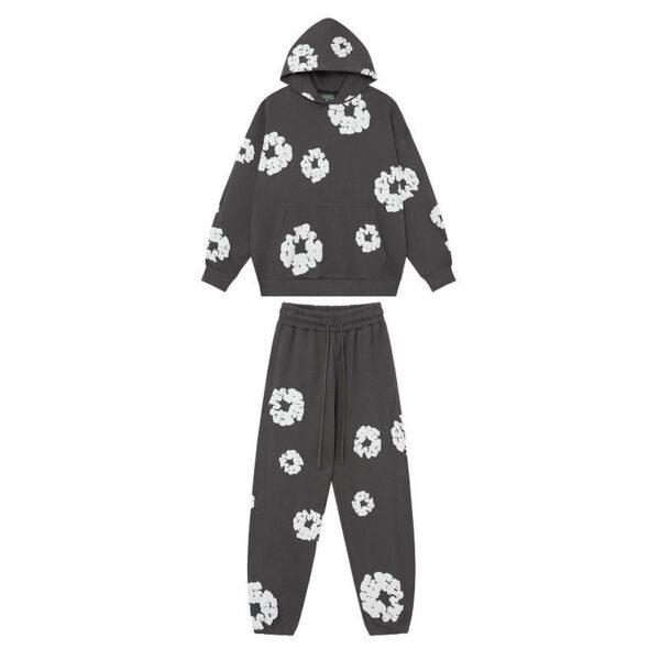 Denim Tears Hoodie & Sweatpant Sets Cotton Wreath Royal Grey OKLU20261447
