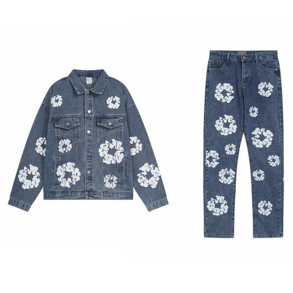DENIM TEARS Jacket and jeans set Blue OKLU20261448