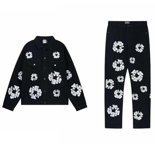 DENIM TEARS Jacket and jeans set Black OKLU20261449
