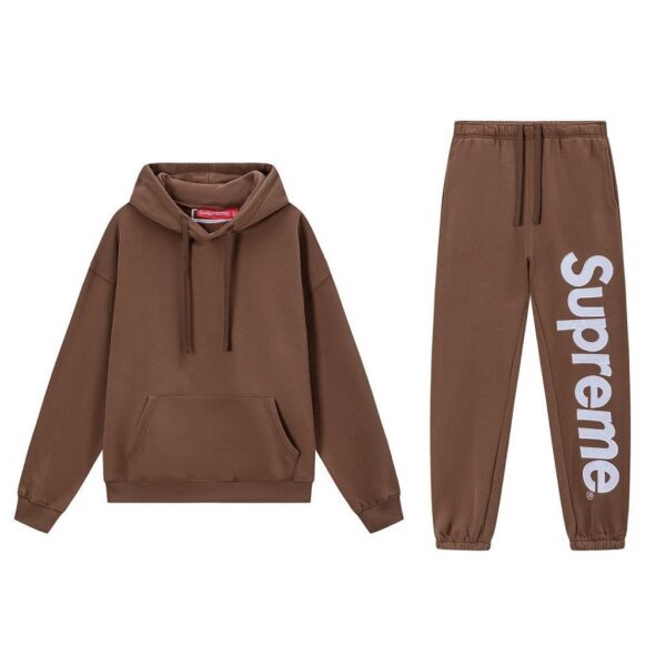 Supreme Satin Applique Hooded Sweatshirt & Sweatpant Set Blown OKLU20261453