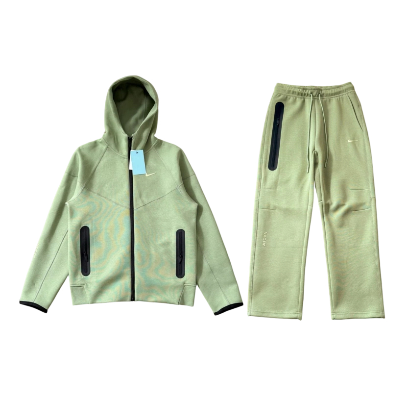 Nike Full Zip Hoodie Pants Set Green OKLU20261457