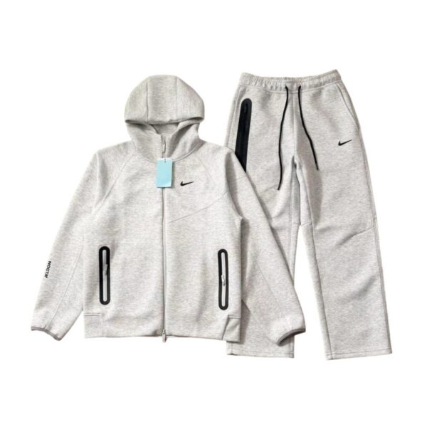 Nike Full Zip Hoodie Pants Set Light Grey OKLU20261460
