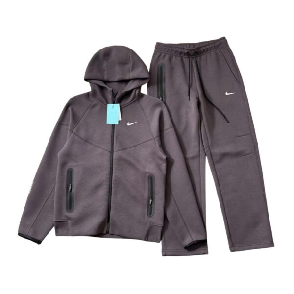 Nike Full Zip Hoodie Pants Set Dark Brown OKLU20261467