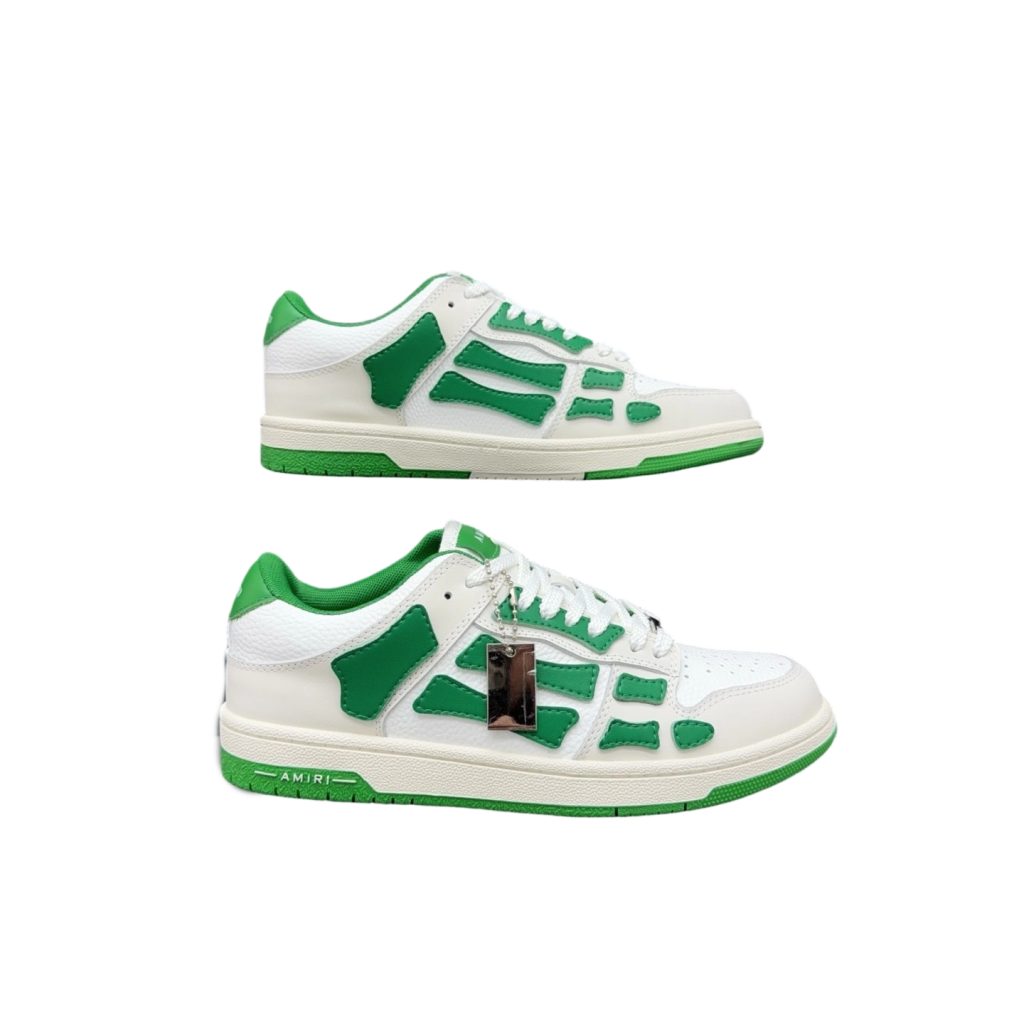 Amiri Skel Top Low White Green OKLU2026146