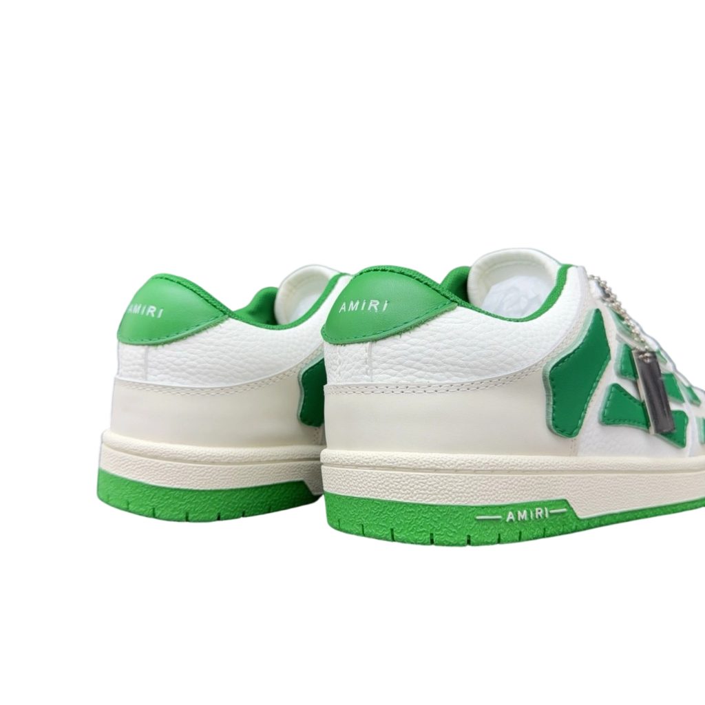 Amiri Skel Top Low White Green OKLU2026146