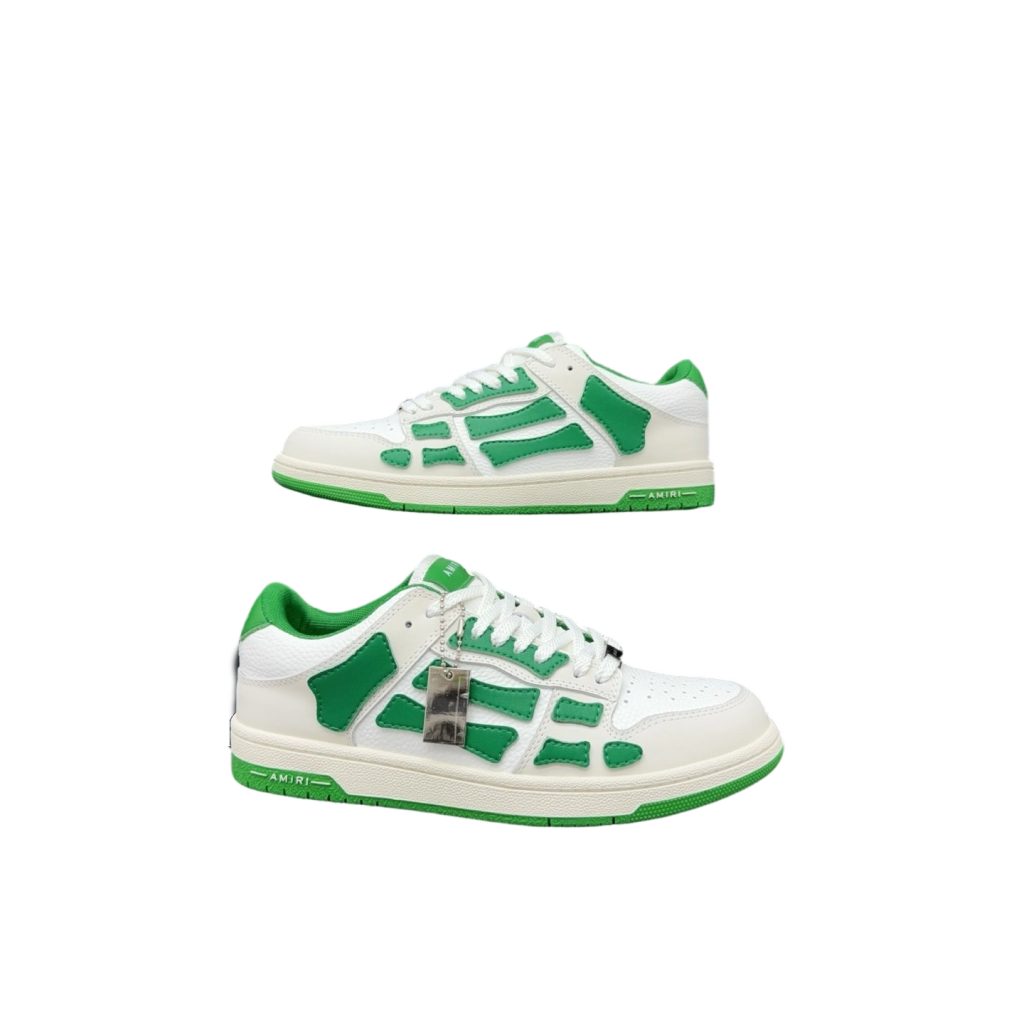 Amiri Skel Top Low White Green OKLU2026146