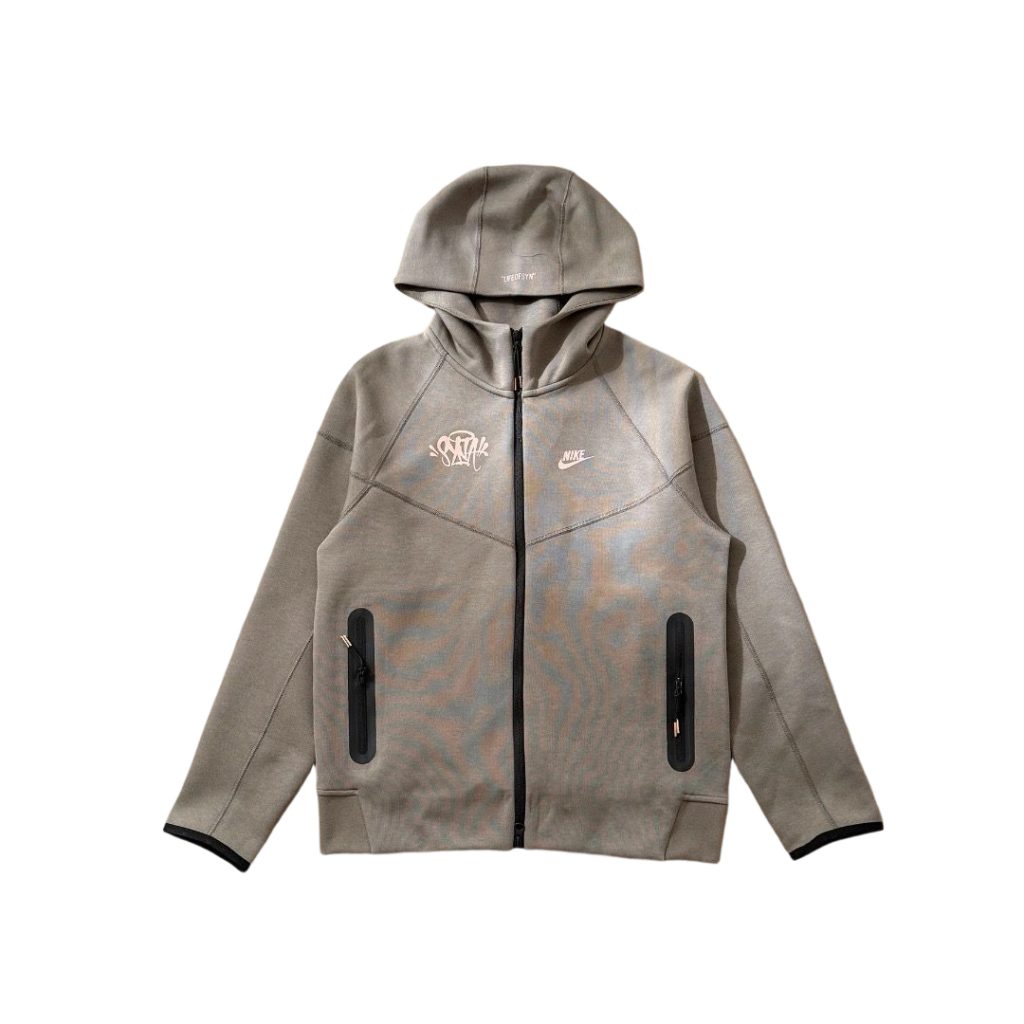 Nike Hoodie Zipper Sweatshirt Pants Set Brown OKLU20261471