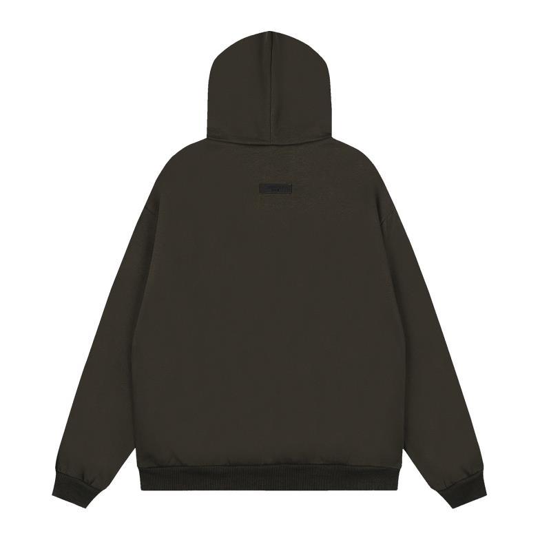 Fear of God Essentials Logo Hoodie and Sweatpants Set Black Grey OKLU20261475