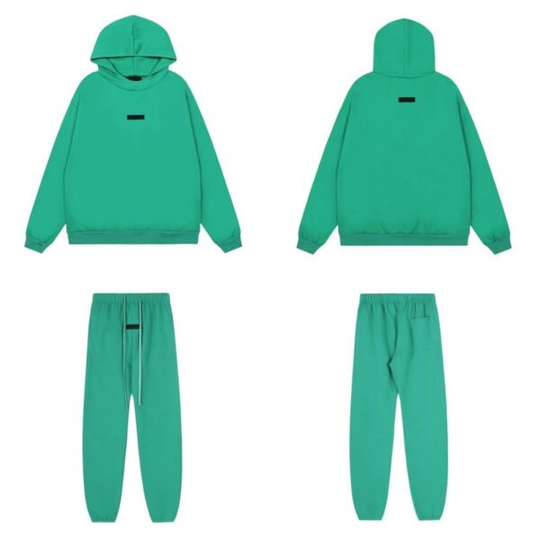 Fear of God Essentials Logo Hoodie and Sweatpants Set Green OKLU20261477