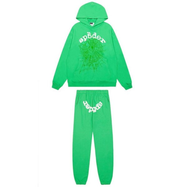 Sp5der Hoodie & Sweatpant Set Legacy Green OKLU20261488
