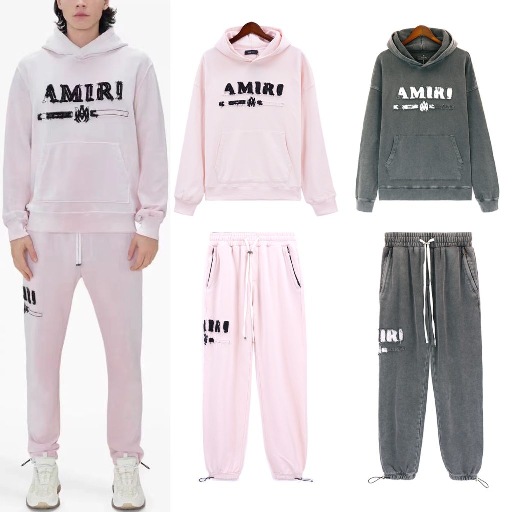 Amiri Hoodie & Sweatpant Set White OKLU20261492