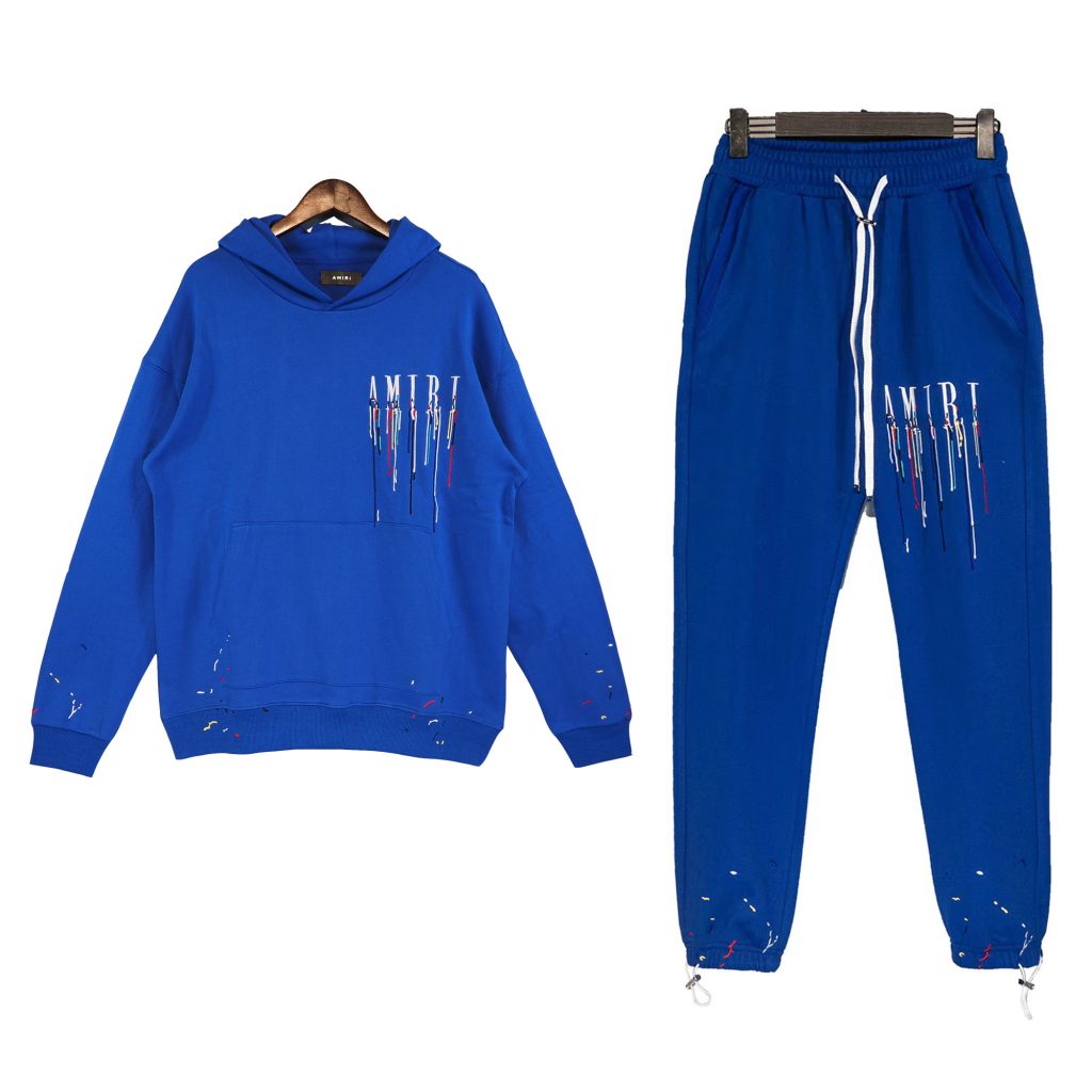 Amiri Hoodie & Sweatpant Set Blue OKLU20261499
