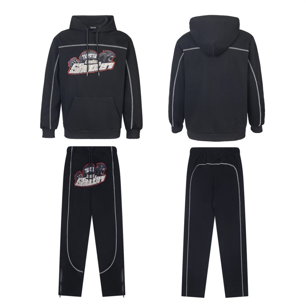 Trapstar Shooters Hoodie Tracksuit Black OKLU20261502